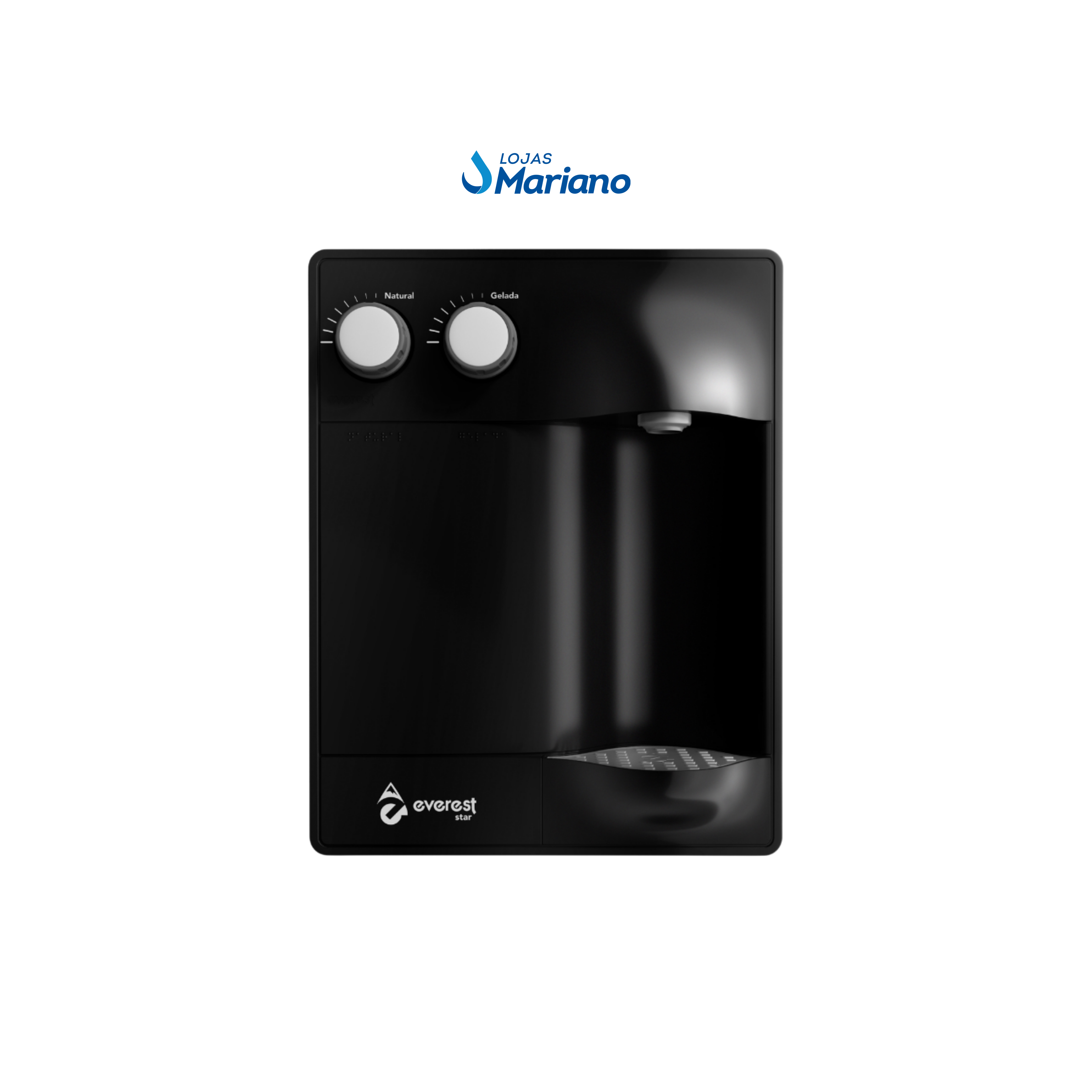 Purificador De Água Everest Star Preto - Lojas Mariano